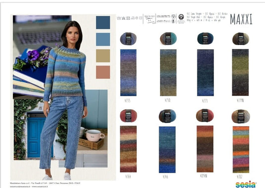 Sesia Maxxi 400 g 600 m - 50 % Schurwolle 25% Alpaka 25% Acryl