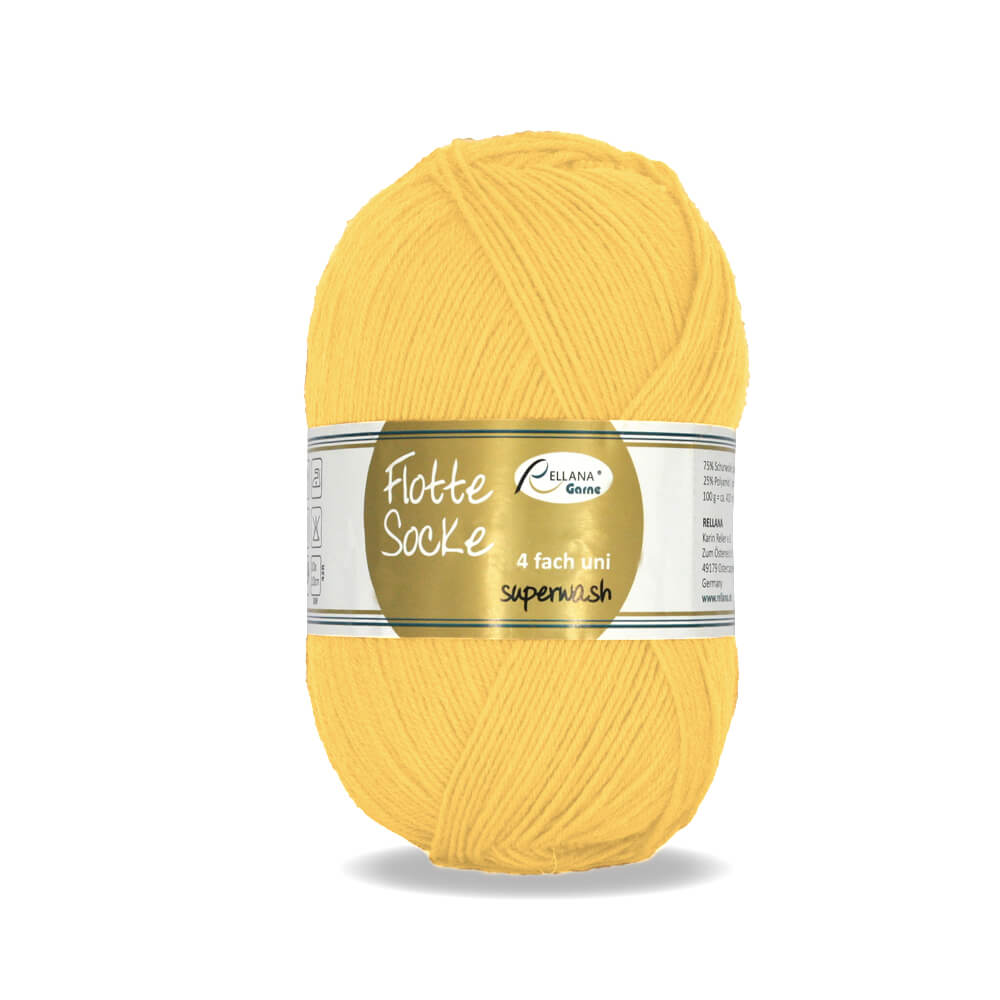 Rellana Flotte Socke Uni 4f. 100 g Sockenwolle