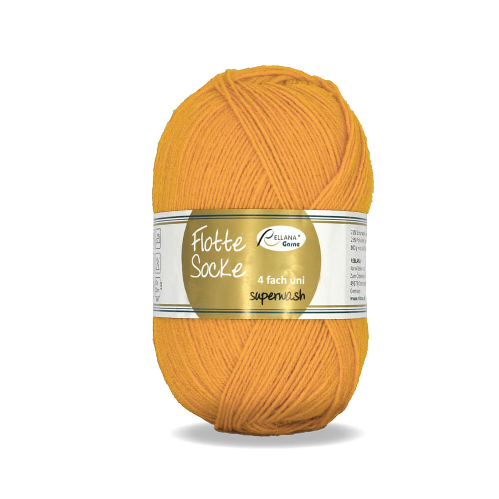 Rellana Flotte Socke Uni 4f. 100 g Sockenwolle
