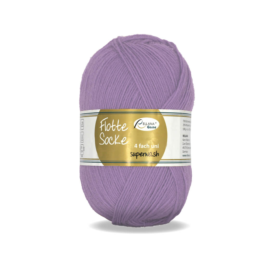 Rellana Flotte Socke Uni 4f. 100 g Sockenwolle
