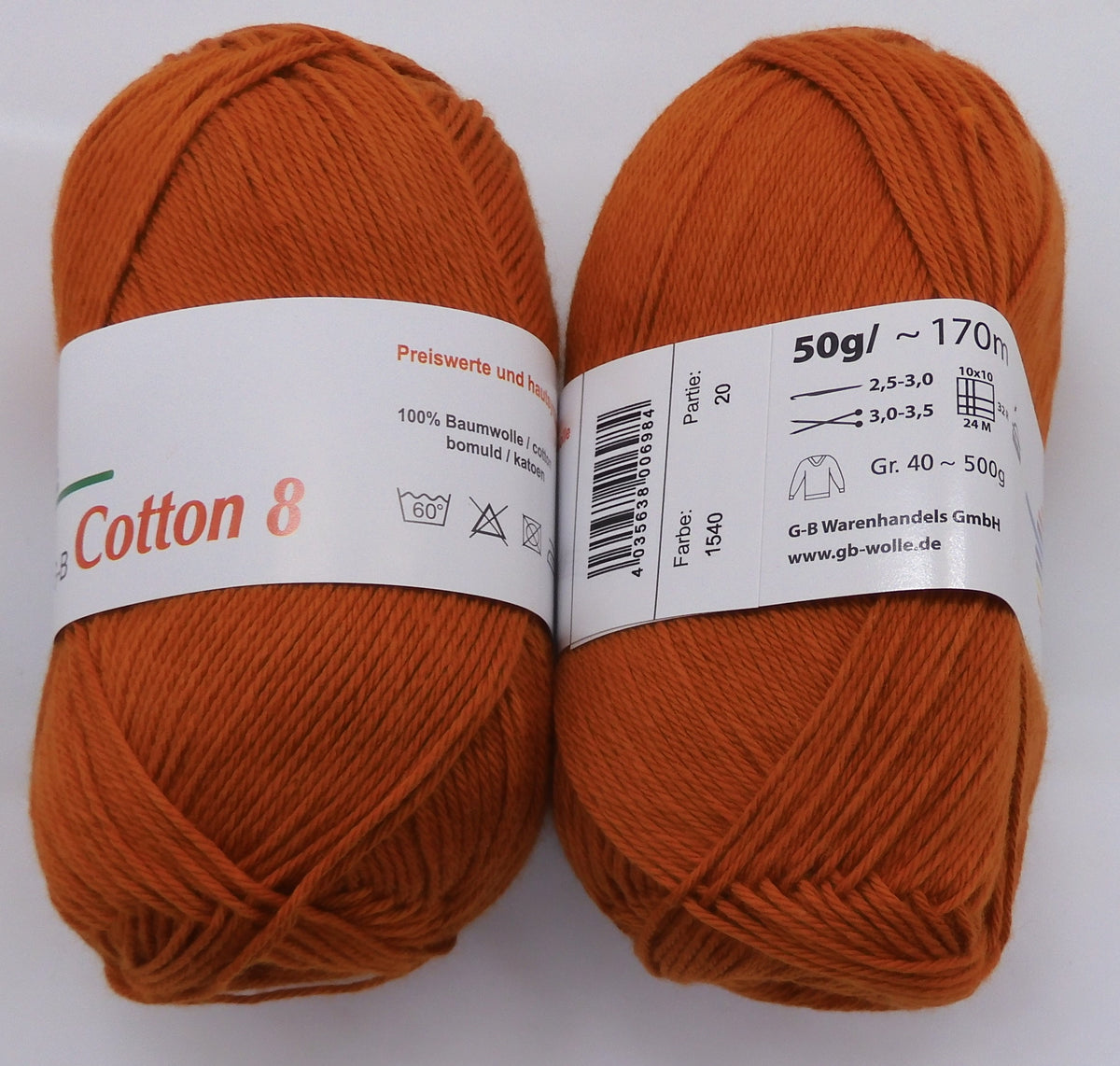 G-B Baumwolle Cotton 8 170 m/50 g