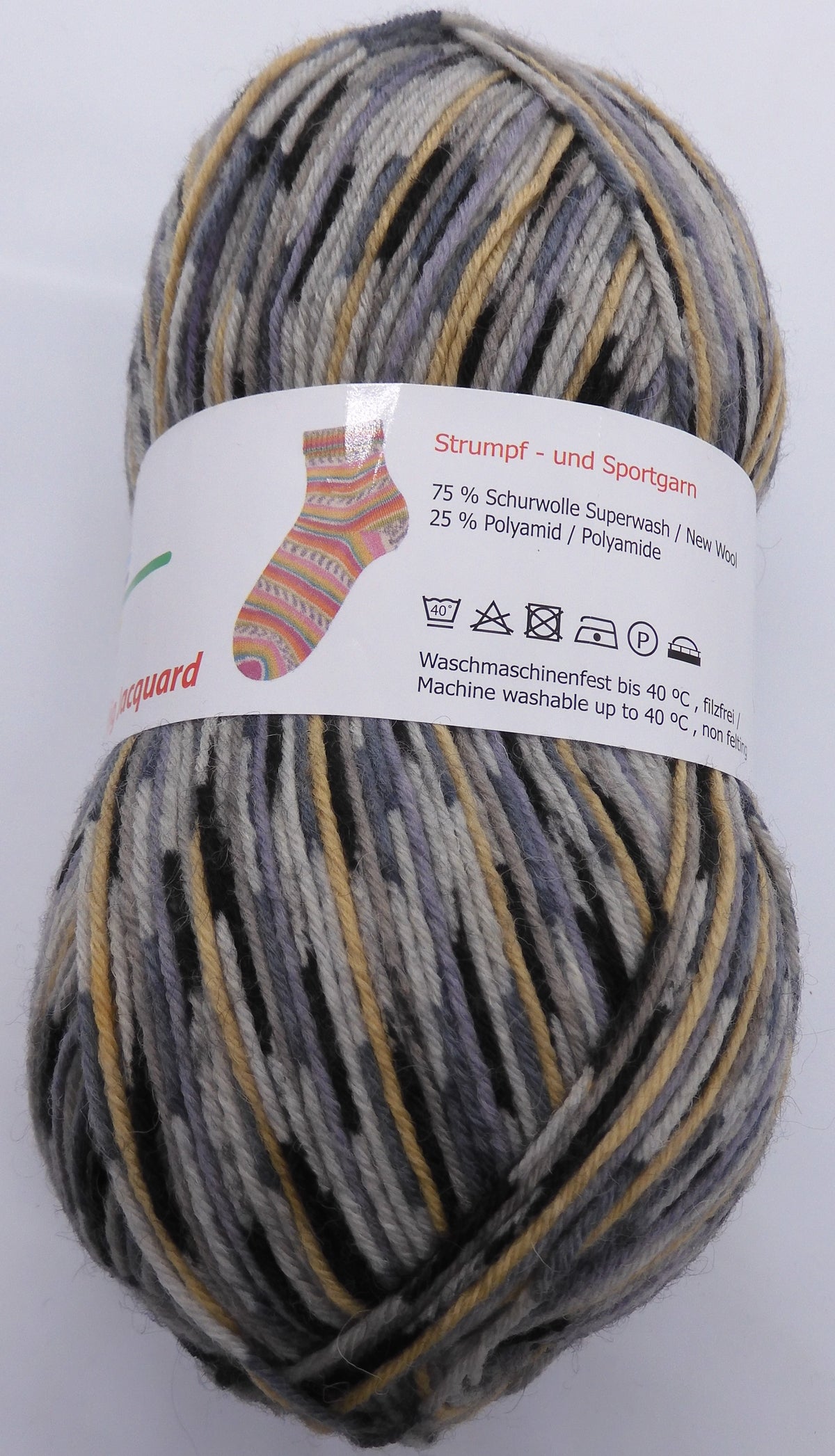 G-B Sockenwolle Super Socks 6-fädig Jacquard